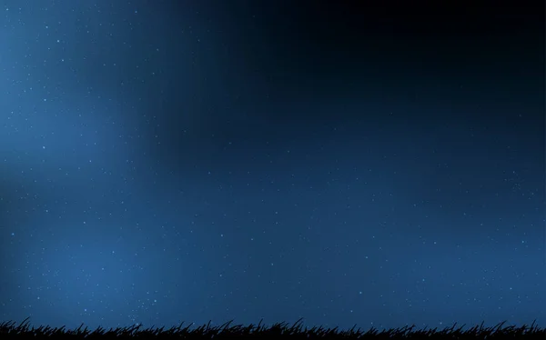 Темно-синий векторный рисунок со звездами ночного неба . — стоковый вектор