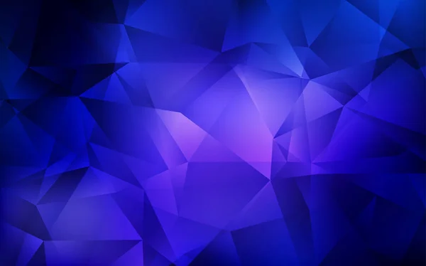 Fond abstrait polygone vecteur bleu foncé. — Image vectorielle