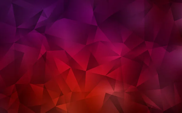 Fond polygonal vecteur rouge foncé. — Image vectorielle