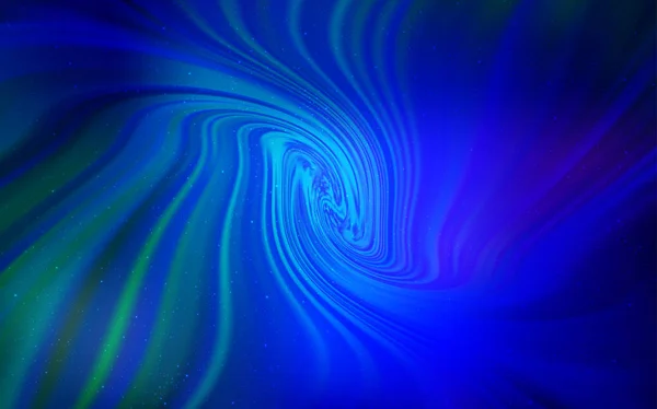 Diseño vectorial de luz azul con estrellas cósmicas . — Archivo Imágenes Vectoriales