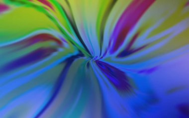 Açık Mavi, eğri çizgileri olan yeşil vektör arkaplanı.