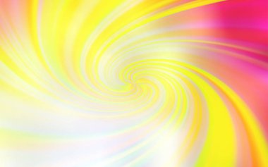 Açık Kırmızı, kıvrımlı çizgileri olan sarı vektör deseni.