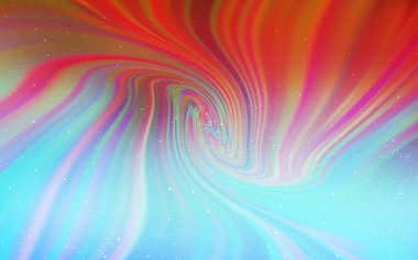 Açık Mavi, Gece gökyüzü yıldızları ile kırmızı vektör deseni.