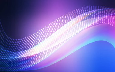 Açık Pembe, Kabarcıklı Mavi vektör arkaplanı, çizgileri.