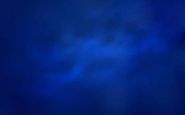 Diseño vectorial de luz azul con estrellas cósmicas . — Vector de stock