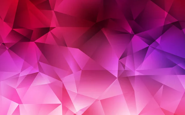 Dark Purple, Pink vector polygonal pattern. — Stock Vector