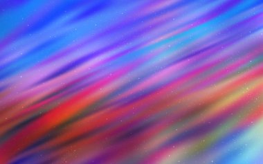 Açık mavi, galaksi yıldızları ile sarı vektör arka plan.