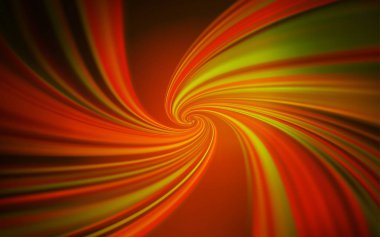 Kavisli çizgilere sahip koyu turuncu vektör arka planı.