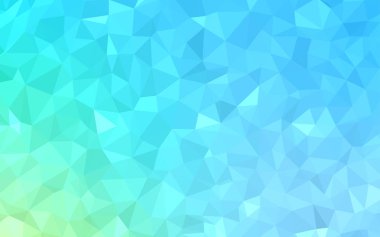 Açık Mavi, Yeşil vektör çokgen desen.