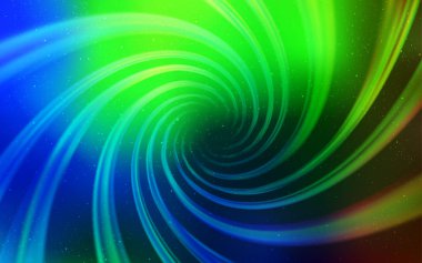 Astronomik yıldızlarla koyu çok renkli vektör arka planı.