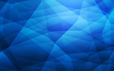 Koyu mavi vektör degrade üçgenler şablonu.