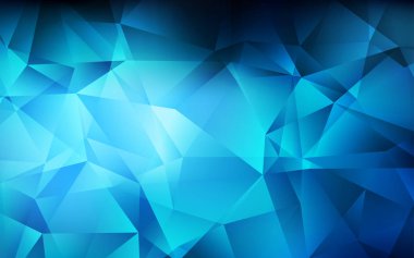 Koyu mavi vektör çokgen arkaplan.