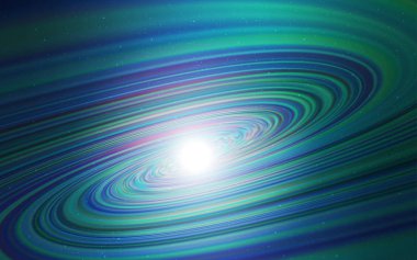 Açık mavi, gece gökyüzü yıldızlar ile yeşil vektör deseni.