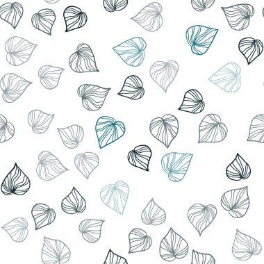 Yaprakları ile Lacivert vektör sorunsuz soyut tasarım.