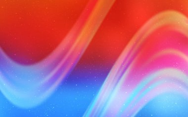 Açık mavi, galaksi yıldızları ile kırmızı vektör arka plan.