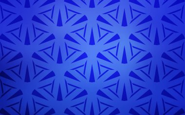  kristaller ile şablon, üçgenler.