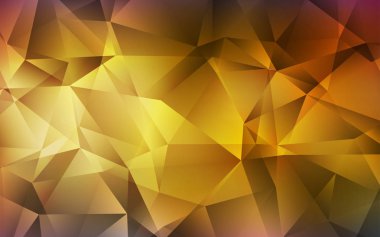 Koyu Çokrenkli vektör üçgeni mozaik şablonu.