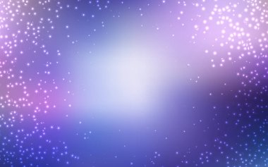 Pembe ışık, vektör şablon alan yıldız ile mavi.