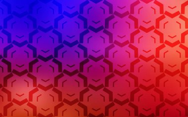 Açık Mavi, eğri çizgili kırmızı vektör arkaplanı.