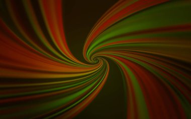 Koyu yeşil, kavisli çizgiler ile sarı vektör düzeni.