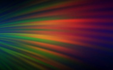 Koyu yeşil, kırmızı çizgili vektör deseni.