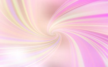 Açık Pembe, bükülmüş çizgilerle sarı vektör düzeni.