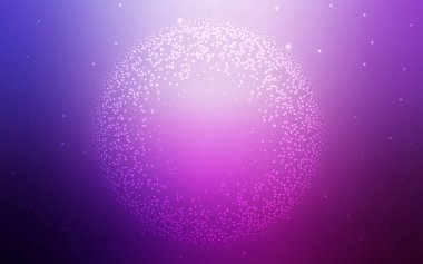 Açık mor, kozmik yıldızlar ile pembe vektör düzeni.