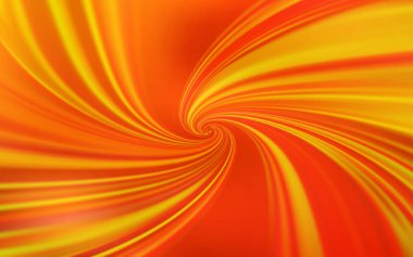 Bükülmüş çizgilerle Açık Turuncu vektör dokusu.