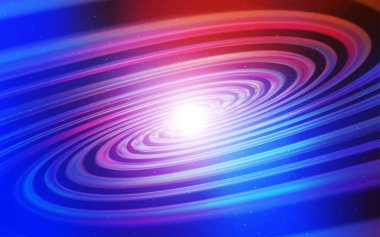 Açık mavi, uzay yıldızları ile kırmızı vektör şablonu.