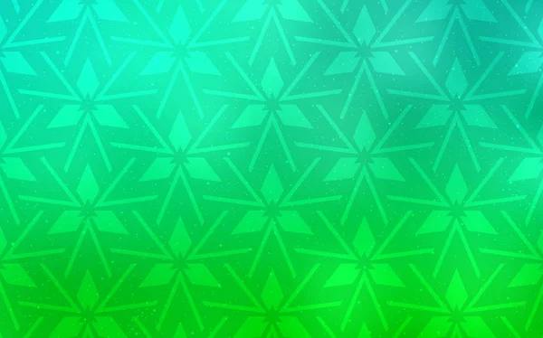 Hellgrüner Vektorhintergrund mit Linien, Dreiecken. — Stockvektor