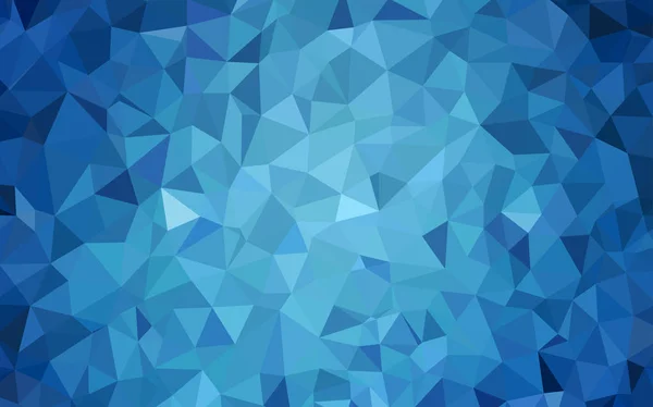 Luz azul vector triángulo mosaico fondo . — Vector de stock