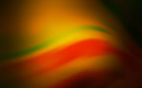 Dark Orange Vektor verschwommener Glanz abstrakter Hintergrund. — Stockvektor