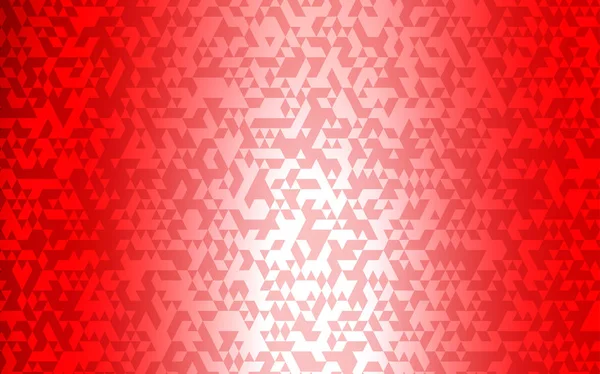Diseño de vector rojo claro con líneas, triángulos. — Vector de stock