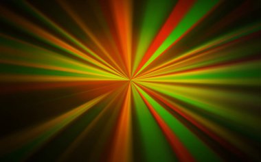 Koyu yeşil, sarı vektör parlak deseni bulanıklaştırdı.