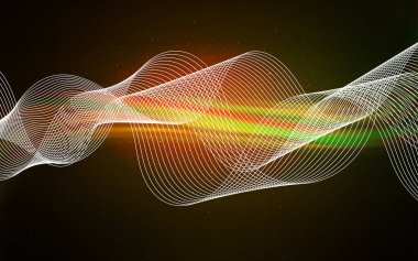 Koyu Yeşil, Sarı vektör renkli bulanıklık zemin.