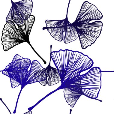 Koyu mor, pembe vektörlü, yapraklı, pürüzsüz doğal arkaplan..