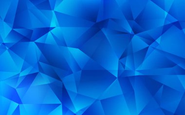 Hafif mavi vektör düşük Poli arka plan.