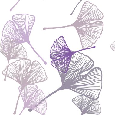 Açık pembe, yeşil vektörsüz doğal desenli yapraklı..