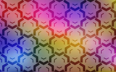 Alaycı çizgileri olan Açık Çok Renkli vektör arka planı.