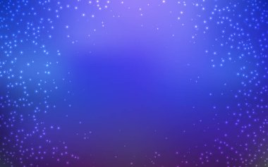 Kozmik Yıldızlar ile açık mavi vektör düzeni.