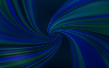 Eğri çizgileri olan koyu mavi vektör deseni.