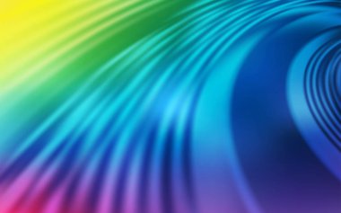 Bükülmüş çizgilerle açık Çok renkli vektör dokusu.