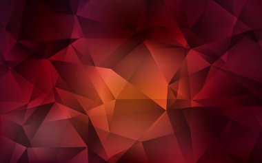 Koyu kırmızı vektör üçgen arkaplan.