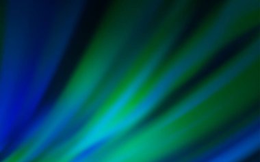 Koyu mavi, yeşil vektör parlak şablonu bulanıklaştırdı.