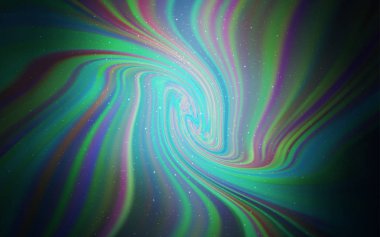 Koyu mavi vektör düzen kozmik yıldız ile.