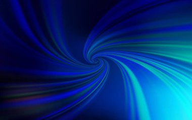 Bükülmüş çizgileri olan koyu mavi vektör şablonu.