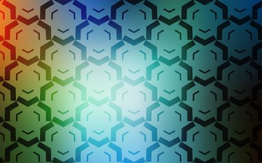 Açık Mavi, çizgileri olan yeşil vektör şablonu.