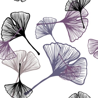 Koyu pembe, mavi vektörsüz, yapraklı karalama düzeni.