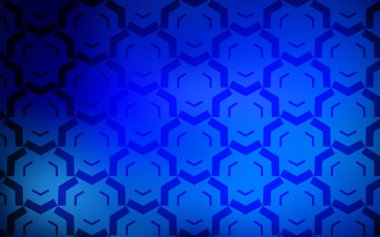 Bükülmüş çizgileri olan koyu mavi vektör şablonu.