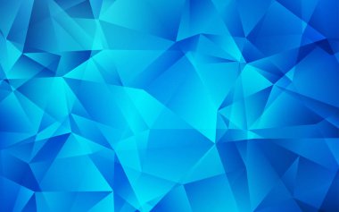 Açık mavi vektör parlayan üçgen düzeni.